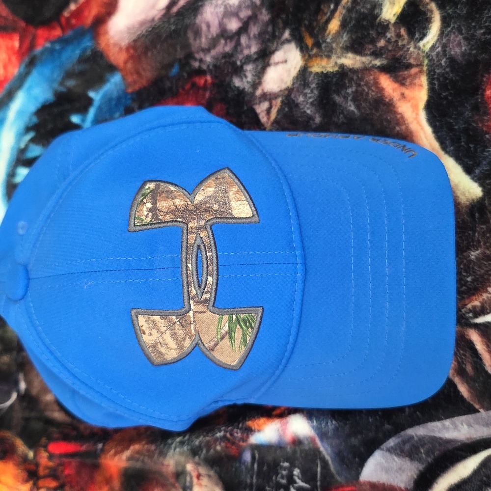 Blue Under Armour Cap with Camo Logo